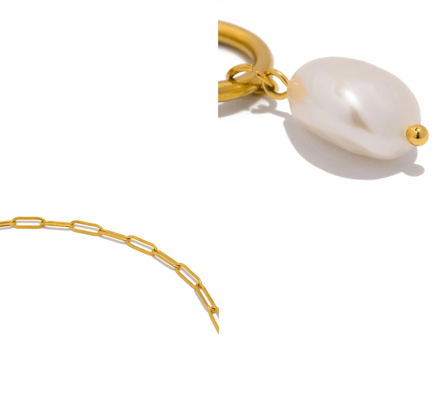 Aquarly Luna Pearl Necklace