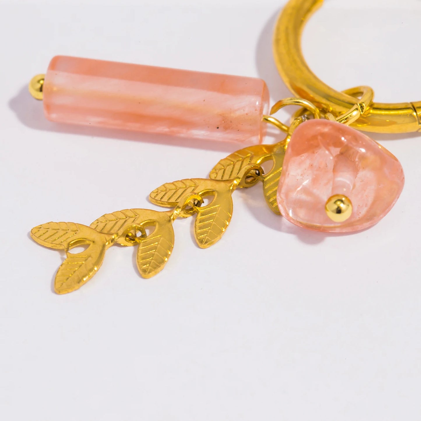 Aquarly Rosé Charm Hoops