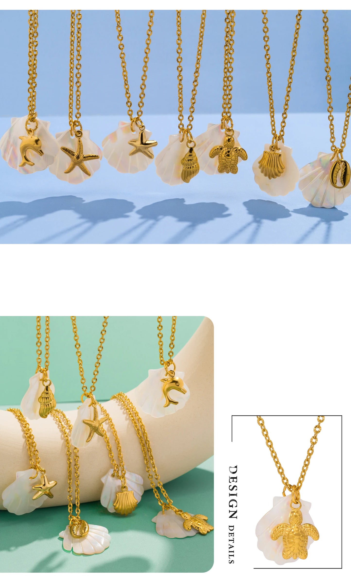 Aquarly Marine Pearl Necklace