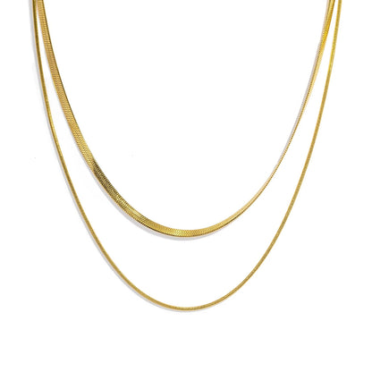 Aquarly Duo Snake Necklace