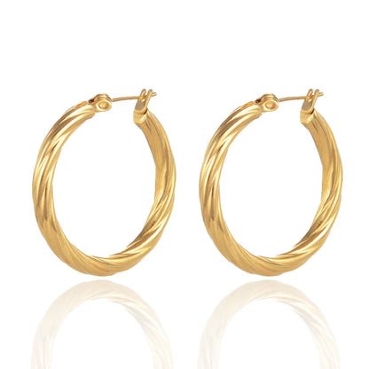 Aquarly Twist Hoops