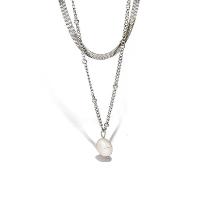Aquarly Double Pearl Necklace