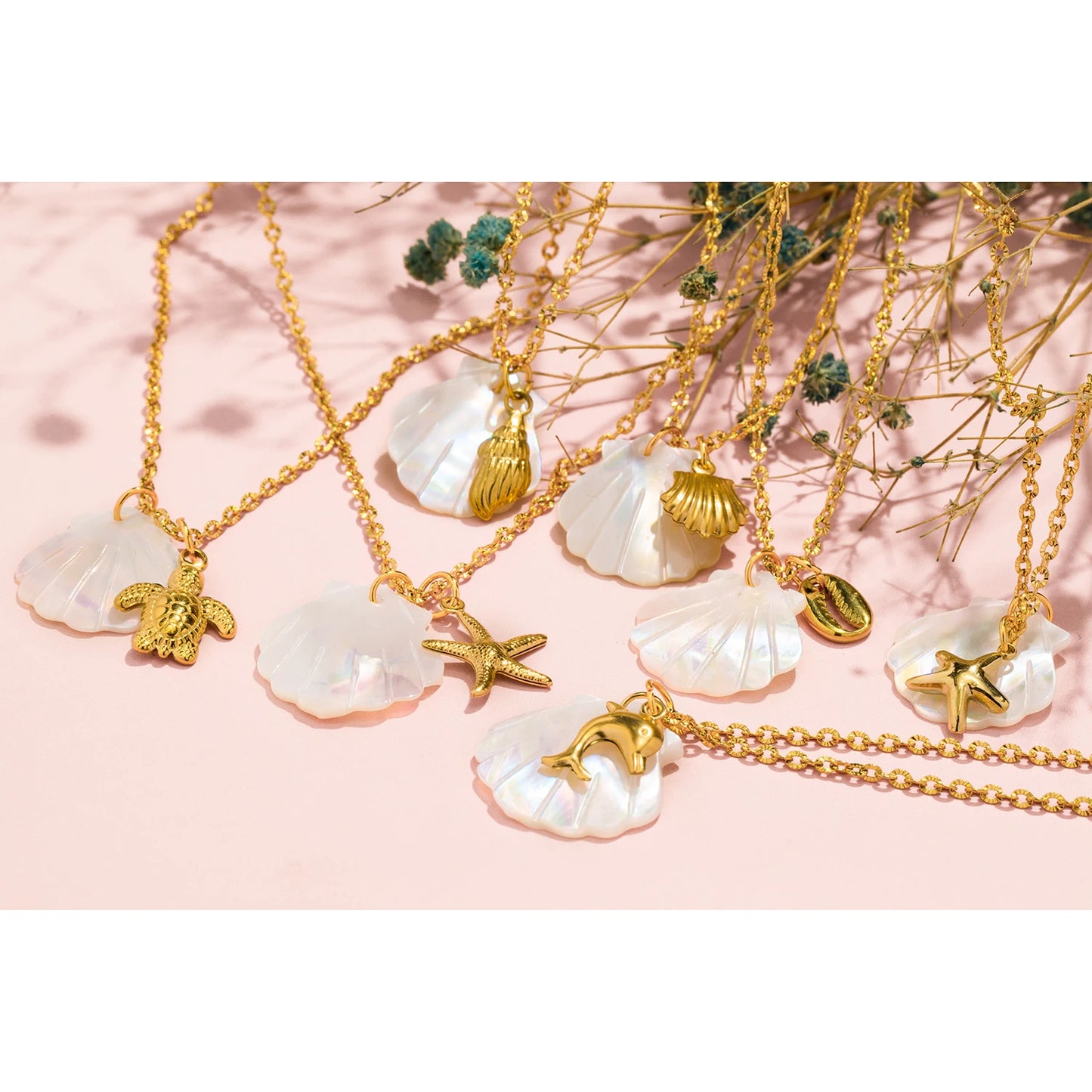 Aquarly Marine Pearl Necklace