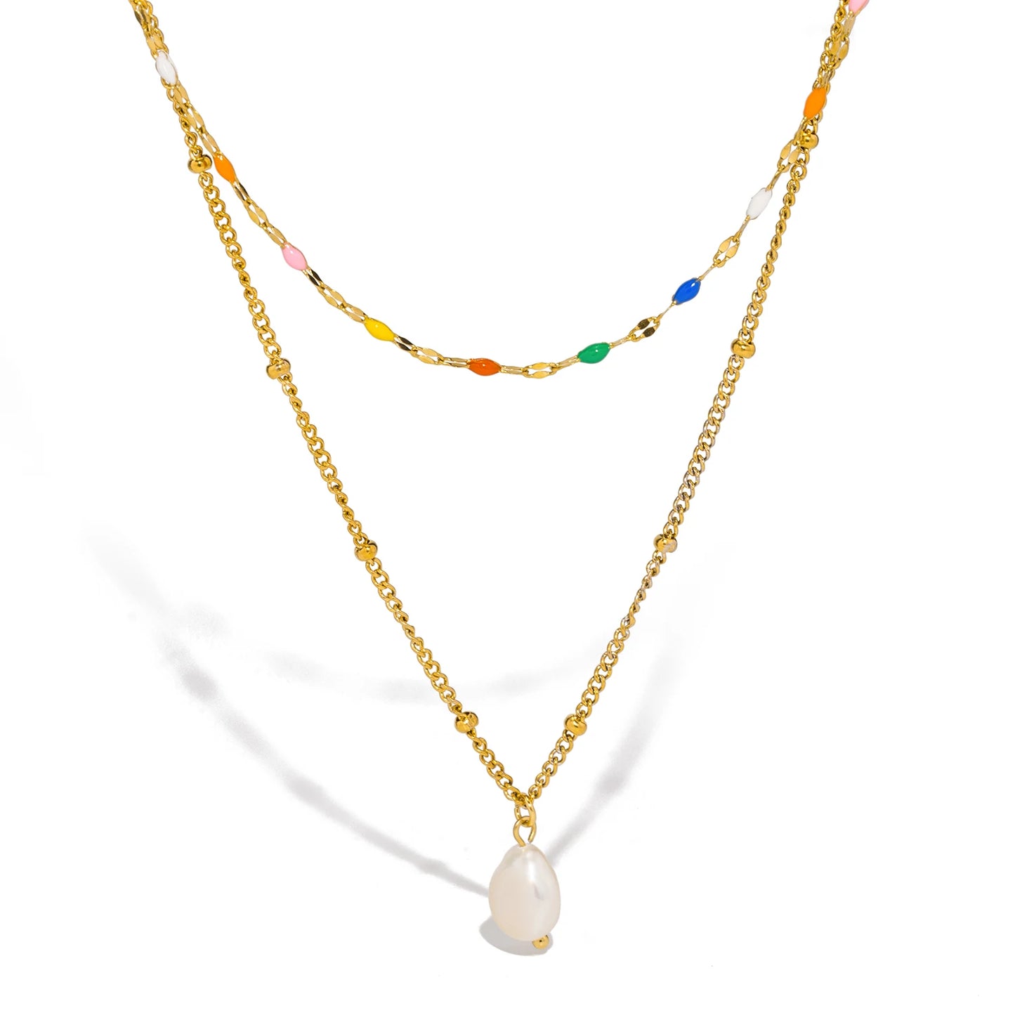 Aquarly Pearl Layers Necklace