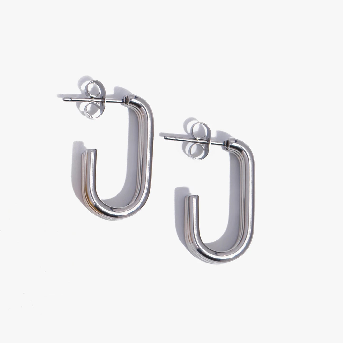 Aquarly Triple Wave Hoops