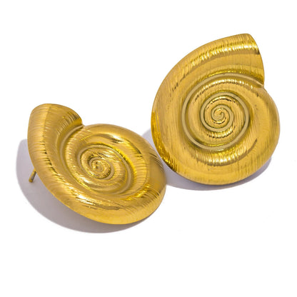 Aquarly Geo Conch Studs