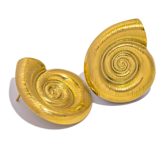 Aquarly Geo Conch Studs