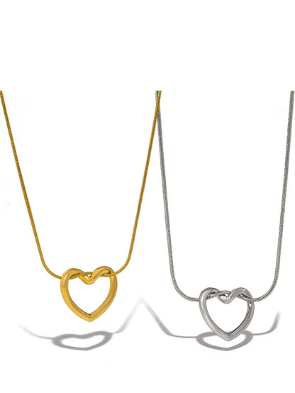 Aquarly Golden Heart Necklace