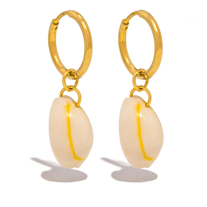 Aquarly Conch Drop Earrings