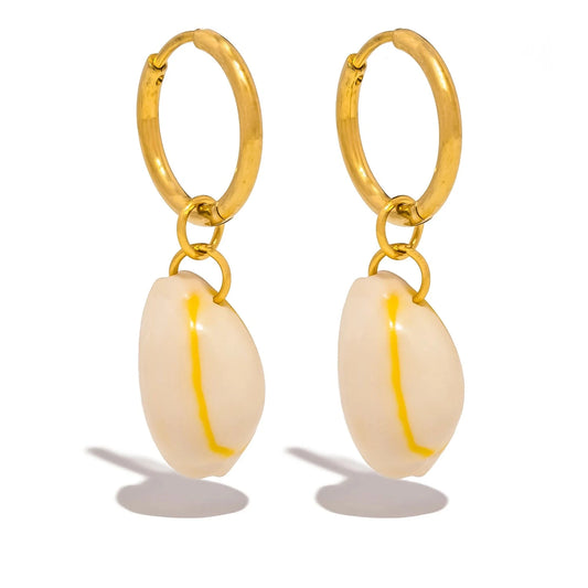 Aquarly Conch Drop Earrings