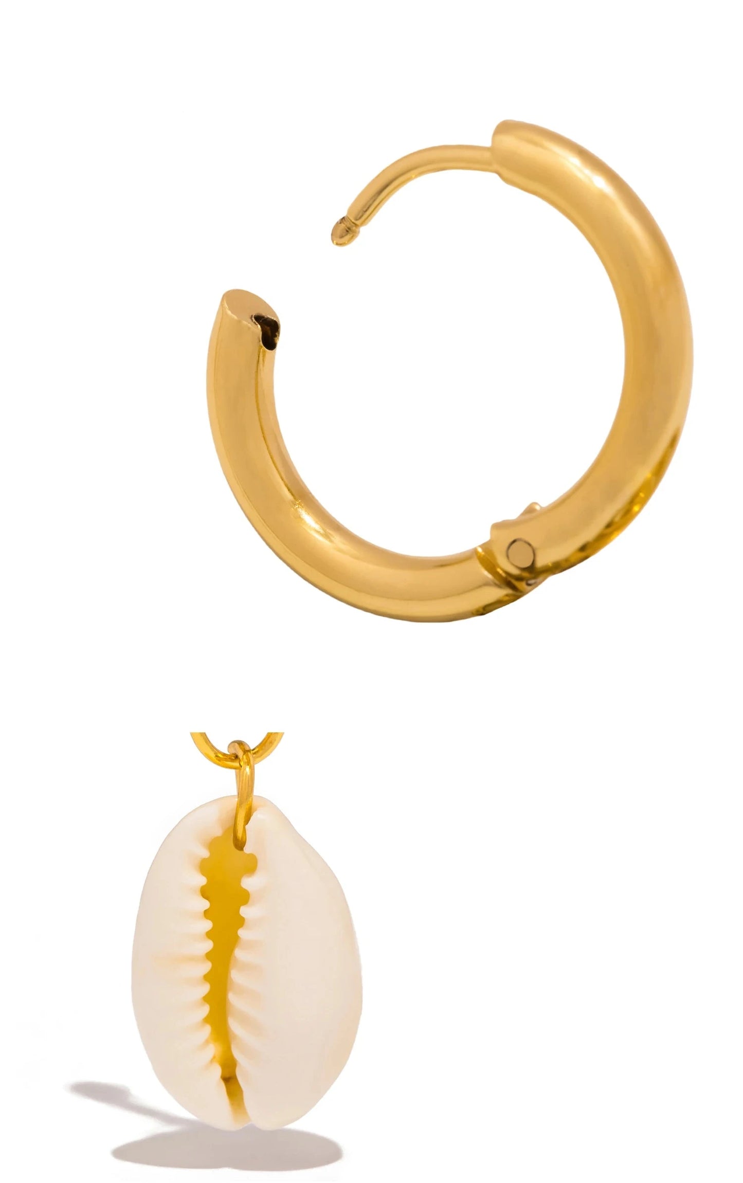 Aquarly Conch Drop Earrings