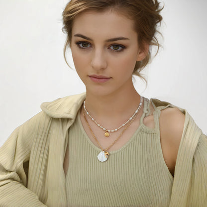 Aquarly Marine Pearl Necklace