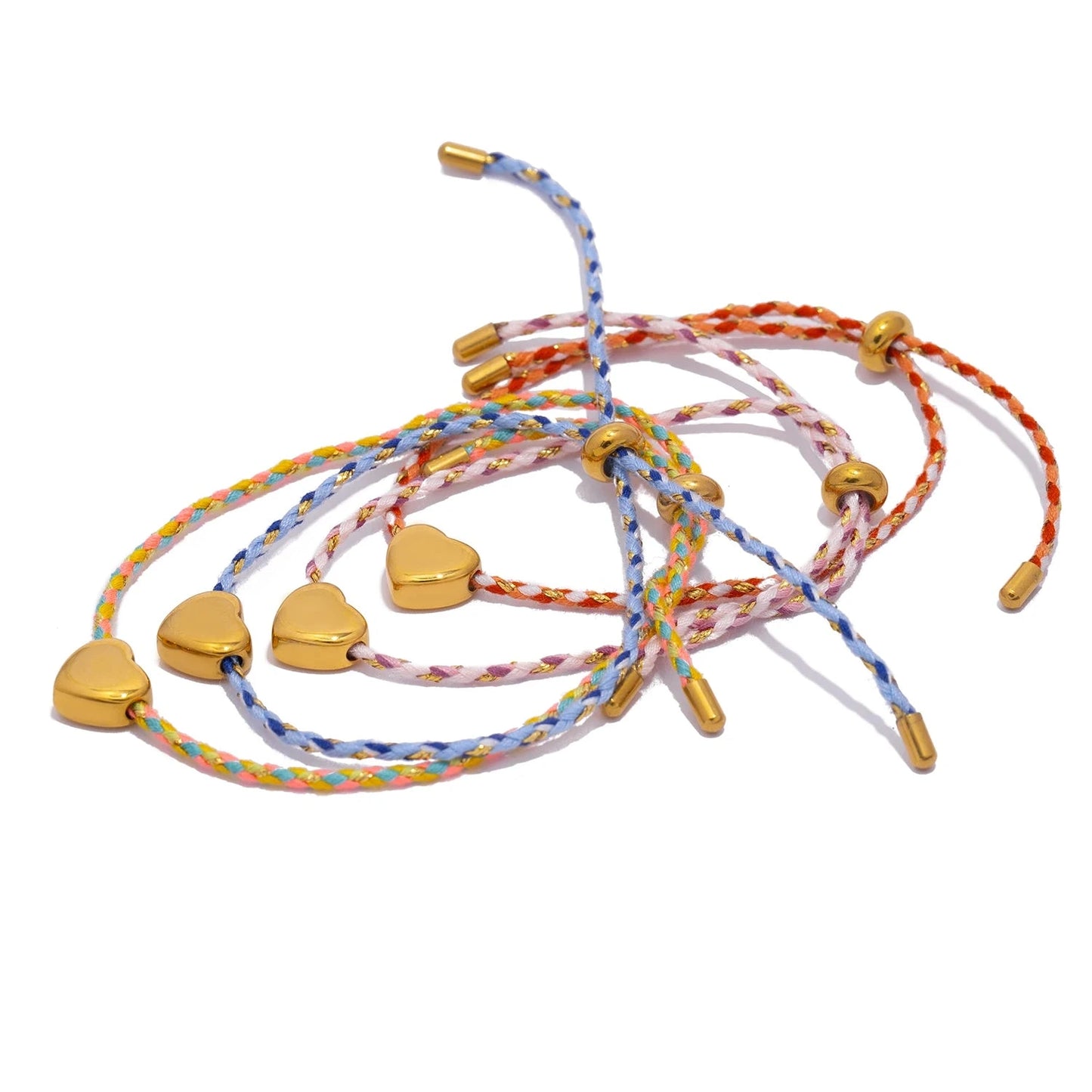 Aquarly Heart Rope Bracelet