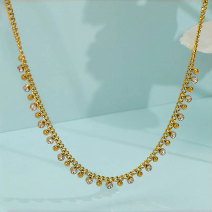 Aquarly Shimmer Lock Necklace