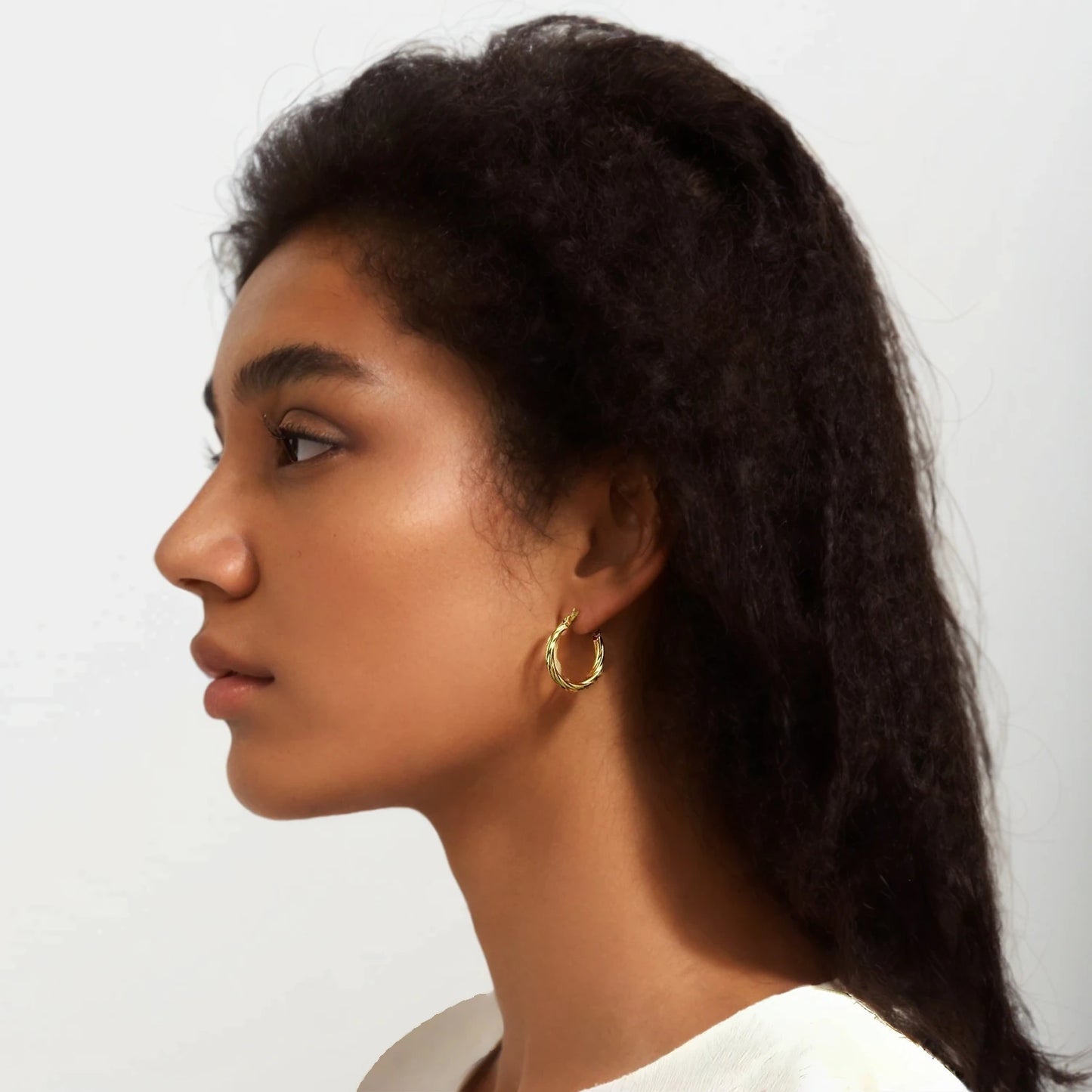 Aquarly Bold Twist Hoops