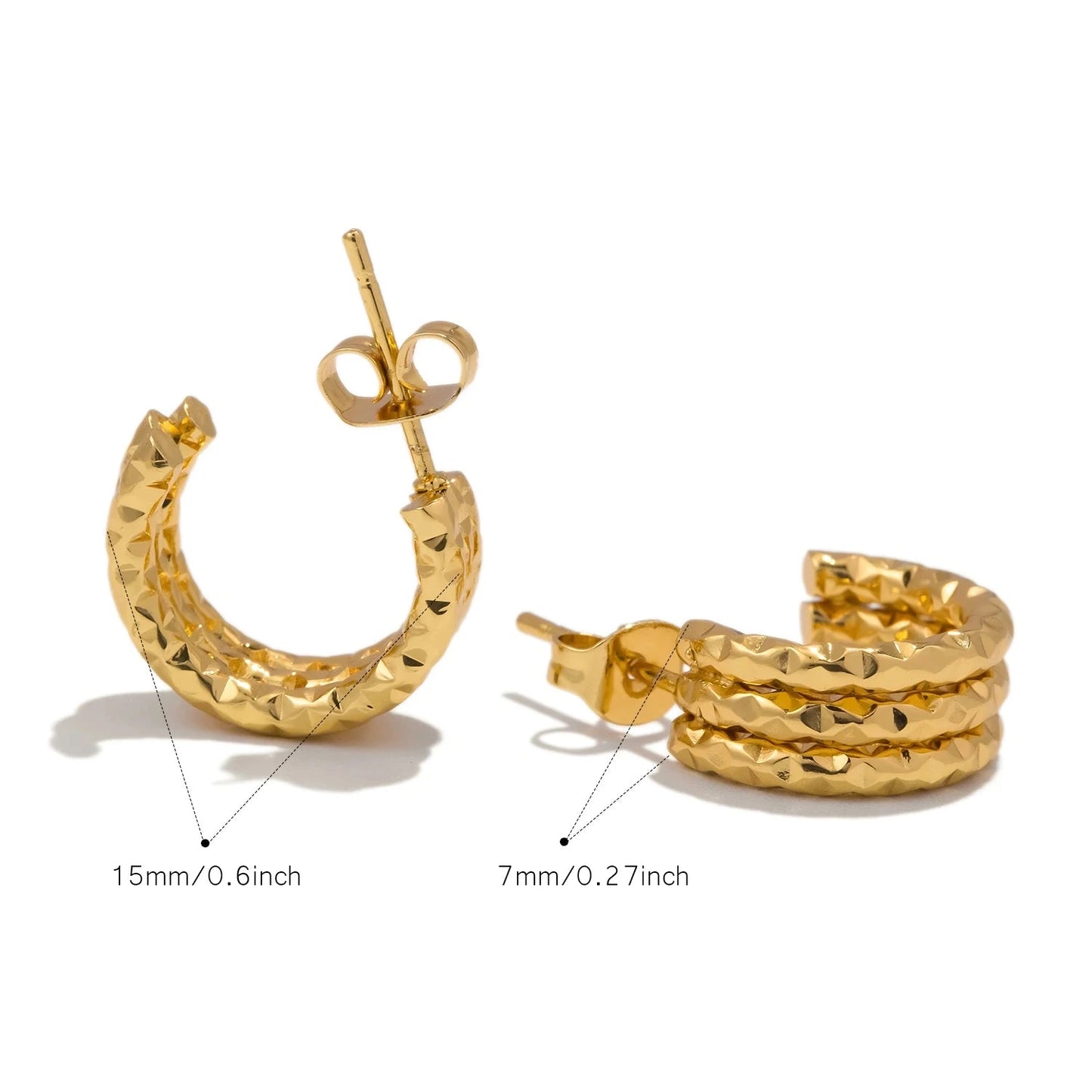 Aquarly Starry C-Hoops