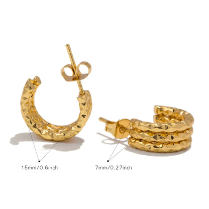 Aquarly Starry C-Hoops